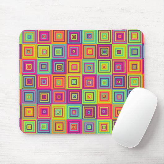 Squares Pattern Mousepad (Mit Mouse)