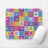 Squares Pattern Mousepad (Mit Mouse)