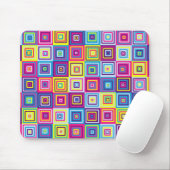 Squares Pattern Mousepad (Mit Mouse)