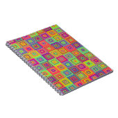 Squares Pattern Notizblock (Rechte Seite)