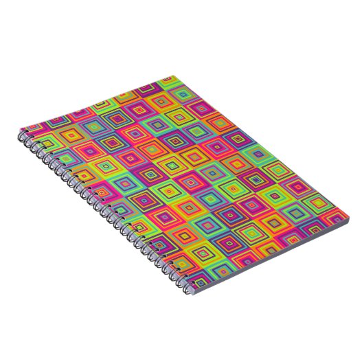 Squares Pattern Notizblock (Rechte Seite)