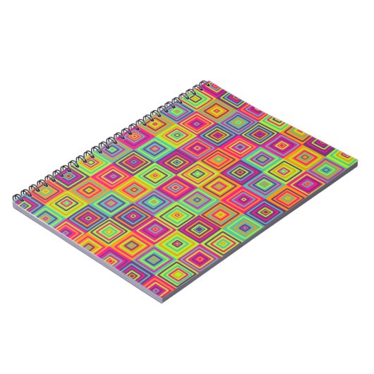 Squares Pattern Notizblock (Linke Seite)