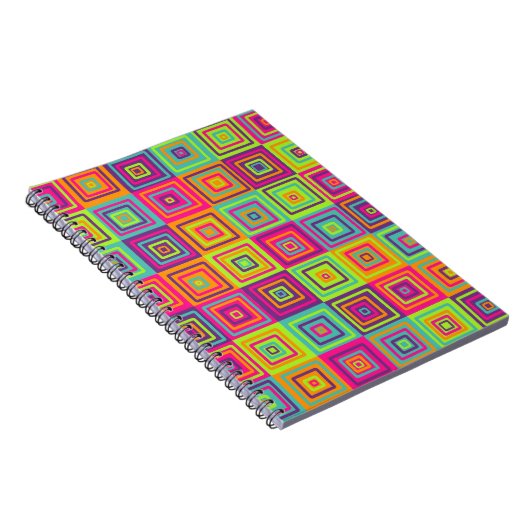 Squares Pattern Notizblock (Rechte Seite)