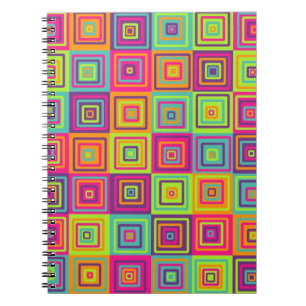 Squares Pattern Notizblock