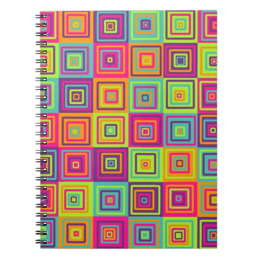 Squares Pattern Notizblock (Vorderseite)