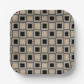 Squares pattern pappteller (Vorderseite)