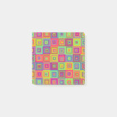 Squares Pattern Post-it Klebezettel (Vorderseite)