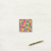 Squares Pattern Post-it Klebezettel (Auf Schreibtisch)