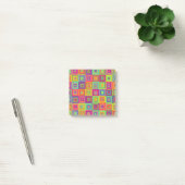 Squares Pattern Post-it Klebezettel (Büro)