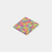 Squares Pattern Post-it Klebezettel (angewinkelt)