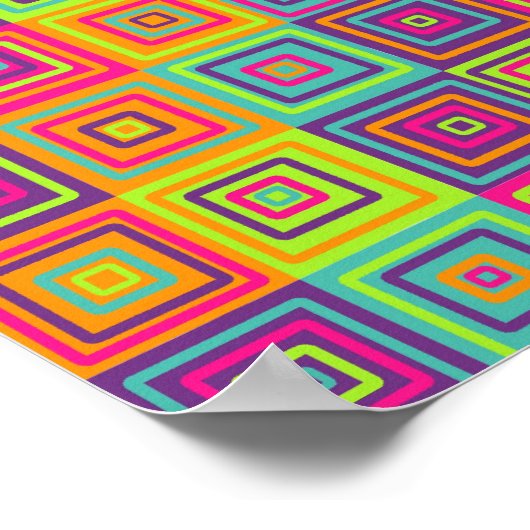 Squares Pattern Poster (Ecke)