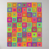Squares Pattern Poster (Vorne)
