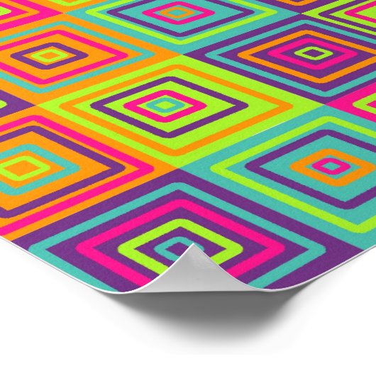 Squares Pattern Poster (Ecke)