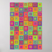 Squares Pattern Poster (Vorne)