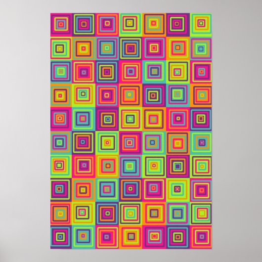 Squares Pattern Poster (Vorne)