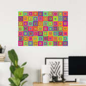 Squares Pattern Poster (Heimbüro)