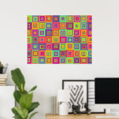 Squares Pattern Poster (Heimbüro)