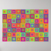 Squares Pattern Poster (Vorne)