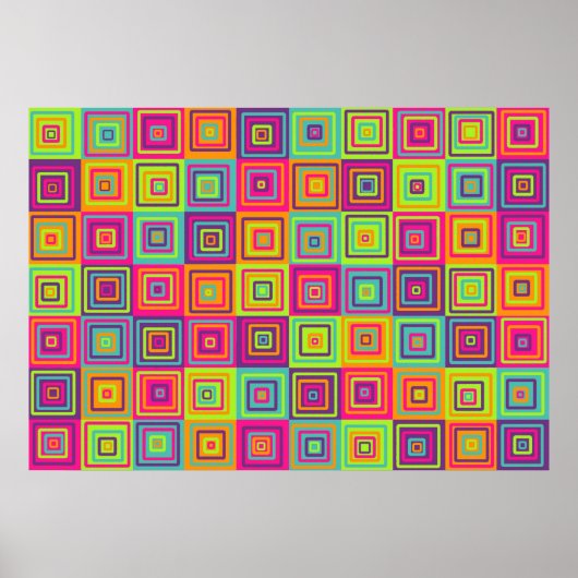 Squares Pattern Poster (Vorne)