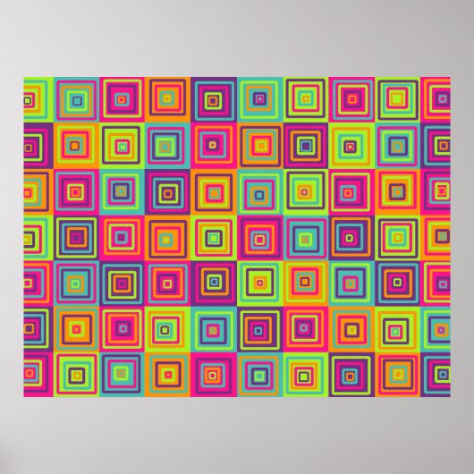 Squares Pattern Poster (Vorne)
