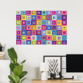 Squares Pattern Poster (Heimbüro)