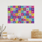 Squares Pattern Poster (Küche)