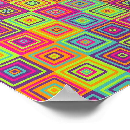 Squares Pattern Poster (Ecke)