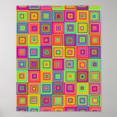 Squares Pattern Poster (Vorne)