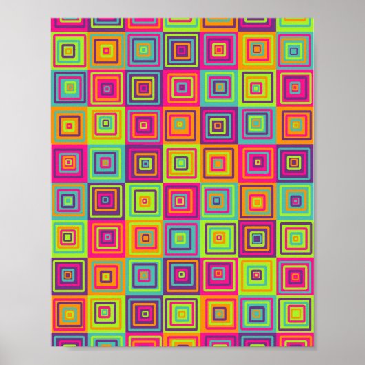 Squares Pattern Poster (Vorne)