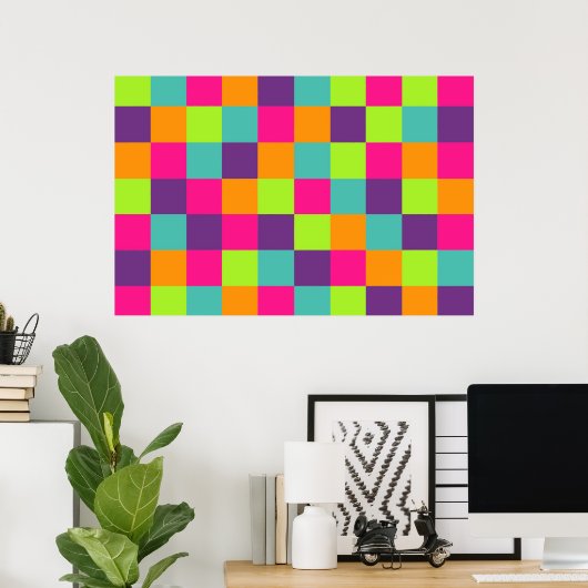 Squares Pattern Poster (Heimbüro)