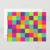 Squares Pattern Postkarte (Vorne/Hinten)