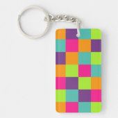 Squares Pattern Schlüsselanhänger (Vorderseite)