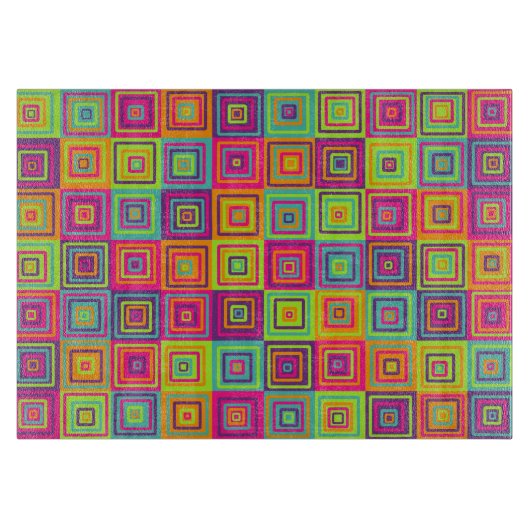 Squares Pattern Schneidebrett (Vorderseite)