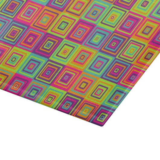 Squares Pattern Schneidebrett (Ecke)