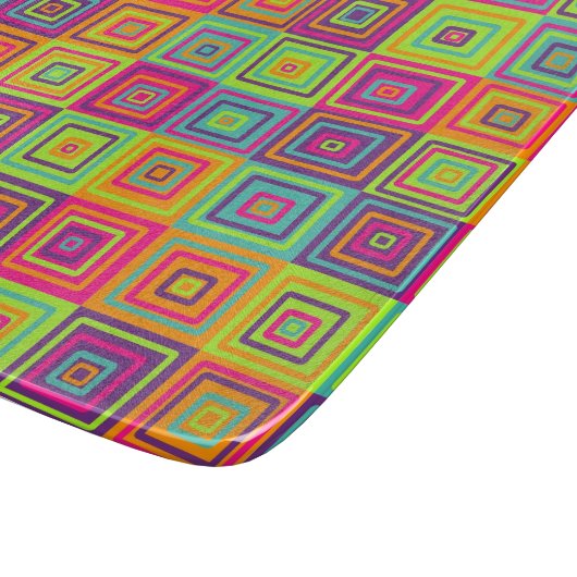 Squares Pattern Schneidebrett (Ecke)