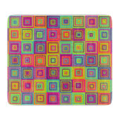Squares Pattern Schneidebrett (Vorderseite)