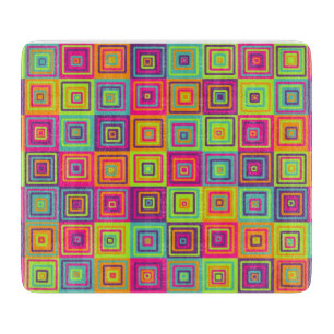 Squares Pattern Schneidebrett