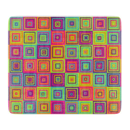 Squares Pattern Schneidebrett (Vorderseite)