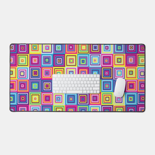 Squares Pattern Schreibtischunterlage (Tastatur & Maus)