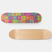 Squares Pattern Skateboard (Horizontal)