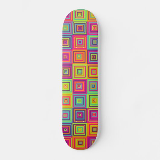 Squares Pattern Skateboard (Vorderseite)