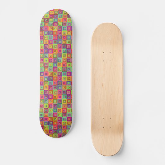 Squares Pattern Skateboard (Vorderseite)