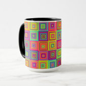 Squares Pattern Tasse (Vorderseite Links)