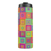 Squares Pattern Thermosbecher (Vorderseite)