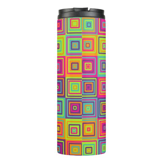 Squares Pattern Thermosbecher (Rückseite)