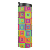 Squares Pattern Thermosbecher (Nach rechts gedreht)