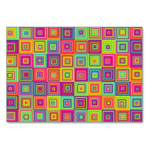 Squares Pattern Tischnummer