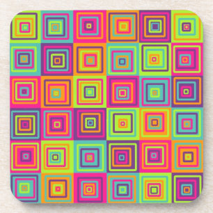 Squares Pattern Untersetzer
