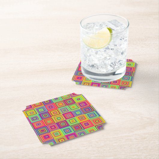 Squares Pattern Untersetzer (Vor Ort)