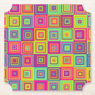 Squares Pattern Untersetzer